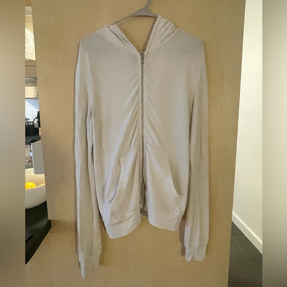 Wildfox White Zip Up Sweatshirt